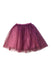 A Burgundy Tulle Skirts from Il Gufo in size 4T for girl. (Front View)