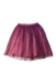 A Burgundy Tulle Skirts from Il Gufo in size 4T for girl. (Back View)