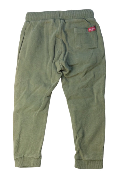 A Green Casual Pants from Seed in size 2T for boy. (Back View)