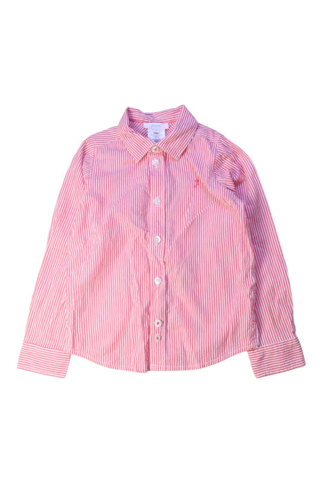 A Pink Long Sleeve Shirts from Jacadi in size 4T for boy. (Front View)