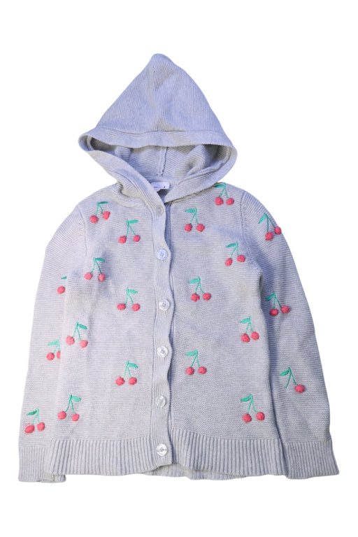 A Grey Cardigans from Seed in size 6T for girl. (Front View)