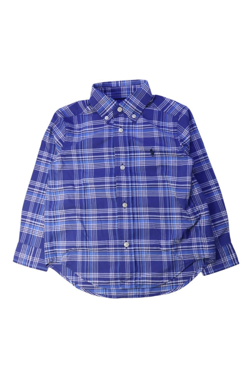 A Blue Long Sleeve Shirts from Ralph Lauren in size 3T for boy. (Front View)