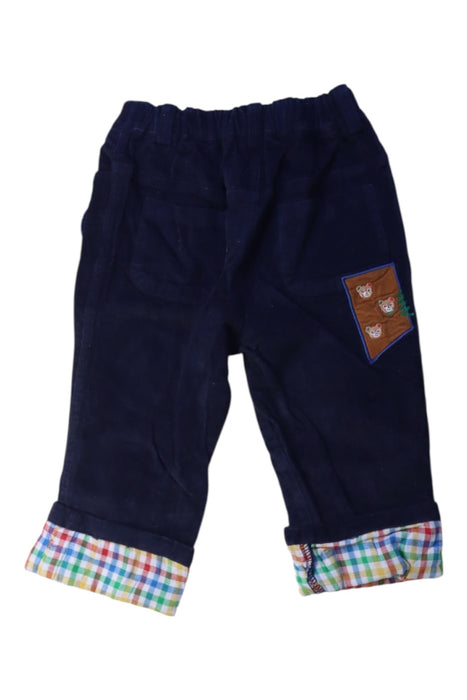 A Navy Casual Pants from Miki House in size 18-24M for boy. (Back View)