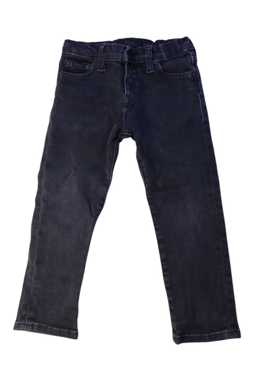 A Navy Jeans from Polo Ralph Lauren in size 3T for boy. (Front View)