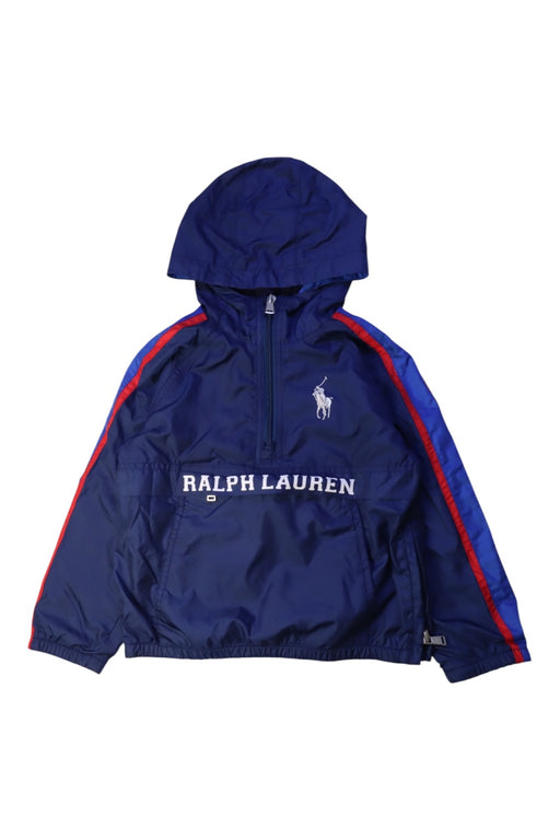 A Blue Rain Jackets from Polo Ralph Lauren in size 3T for girl. (Front View)