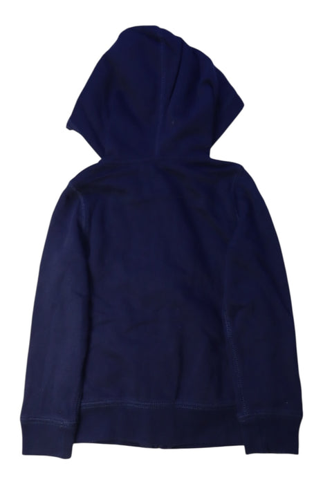 A Navy Zippered Sweatshirts from Polo Ralph Lauren in size 5T for girl. (Back View)