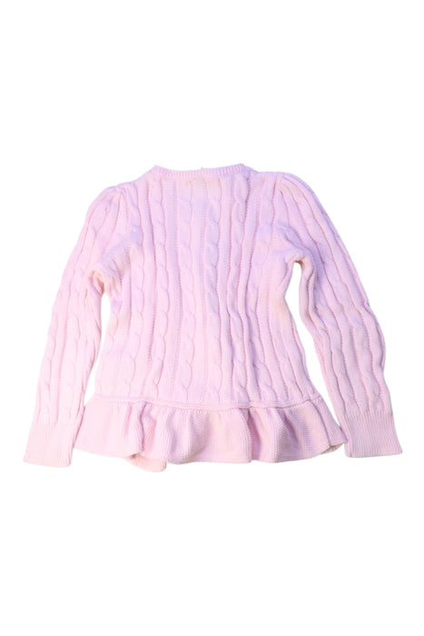 A Pink Cardigans from Polo Ralph Lauren in size 5T for girl. (Back View)