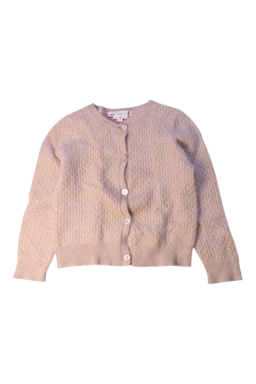 A Beige Cardigans from Bonpoint in size 4T for girl. (Front View)