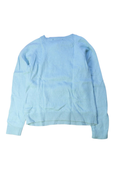 A Blue Long Sleeve Tops from Jacadi in size 6T for girl. (Back View)