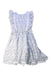 A Blue Sleeveless Dresses from Bonpoint in size 6T for girl. (Front View)