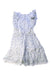 A Blue Sleeveless Dresses from Bonpoint in size 6T for girl. (Back View)