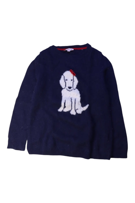 A Navy Knit Sweaters from Confiture in size 4T for girl. (Front View)