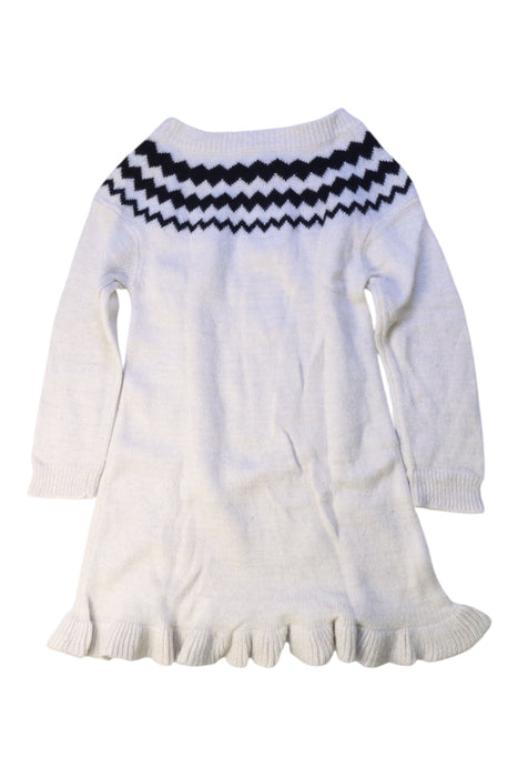 A White Sweater Dresses from Jacadi in size 4T for girl. (Back View)