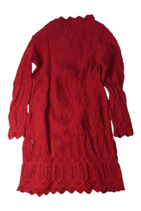 A Red Sweater Dresses from Polo Ralph Lauren in size 4T for girl. (Back View)