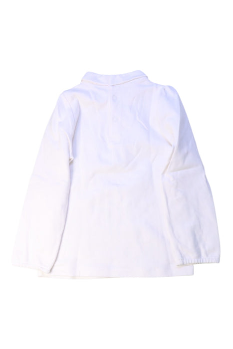 A White Long Sleeve Tops from Kingkow in size 4T for girl. (Back View)