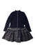 A Navy Long Sleeve Dresses from Tartine et Chocolat in size 4T for girl. (Back View)