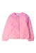 A Pink Puffer/Quilted Jackets from Tartine et Chocolat in size 4T for girl. (Front View)