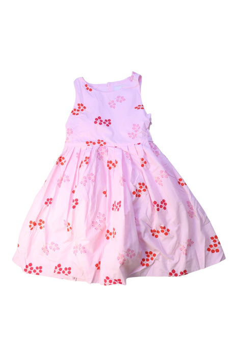 A Pink Sleeveless Dresses from Jacadi in size 8Y for girl. (Front View)