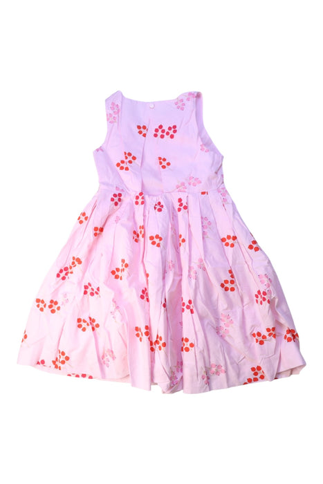A Pink Sleeveless Dresses from Jacadi in size 8Y for girl. (Back View)