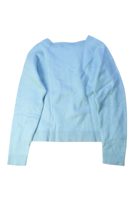 A Blue Knit Sweaters from Jacadi in size 6T for girl. (Back View)