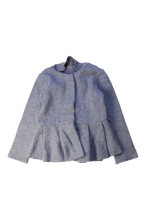 A Grey Lightweight Jackets from Jacadi in size 4T for girl. (Front View)
