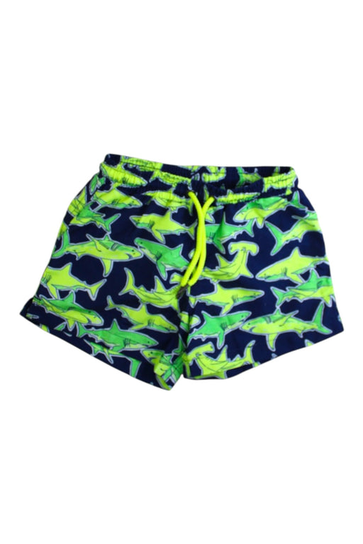 A Green Swim Shorts from Sunuva in size 3T for boy. (Front View)