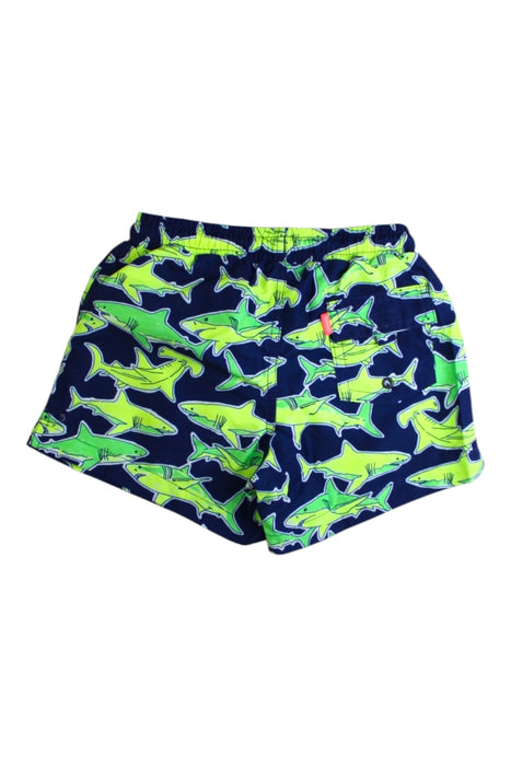 A Green Swim Shorts from Sunuva in size 3T for boy. (Back View)