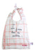A Red Bibs from Little Crevette in size 12-18M for girl. (Front View)