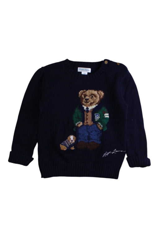 A Navy Knit Sweaters from Ralph Lauren in size 18-24M for boy. (Front View)
