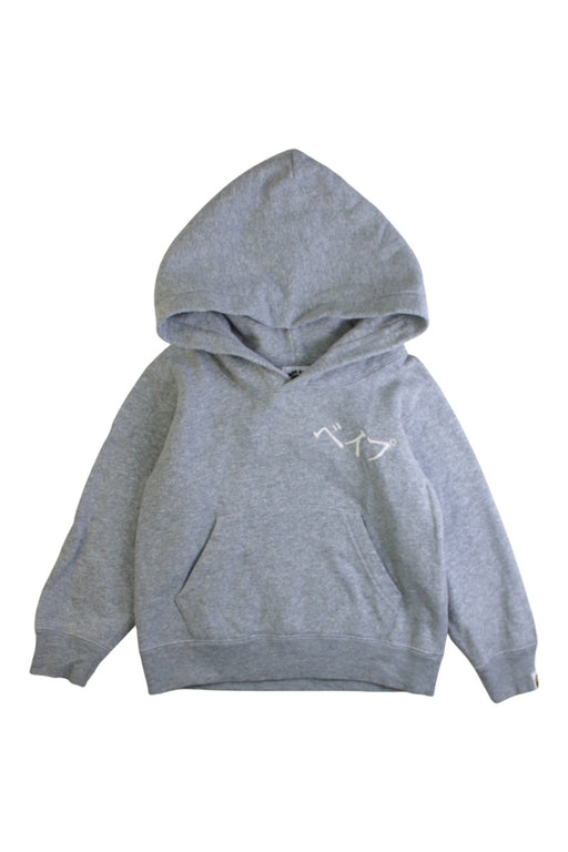 A Grey Hooded Sweatshirts from BAPE KIDS in size 18-24M for boy. (Front View)