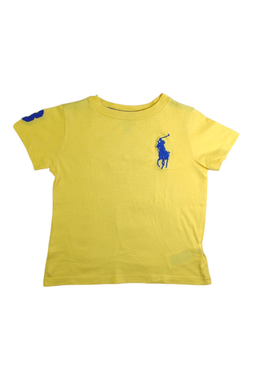 A Yellow Short Sleeve T Shirts from Polo Ralph Lauren in size 2T for boy. (Front View)