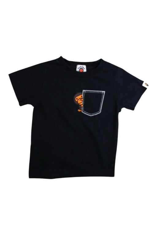 A Black Short Sleeve T Shirts from BAPE KIDS in size 18-24M for boy. (Front View)