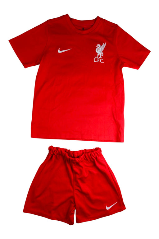 A Red Shorts Sets from Nike in size 5T for neutral. (Front View)
