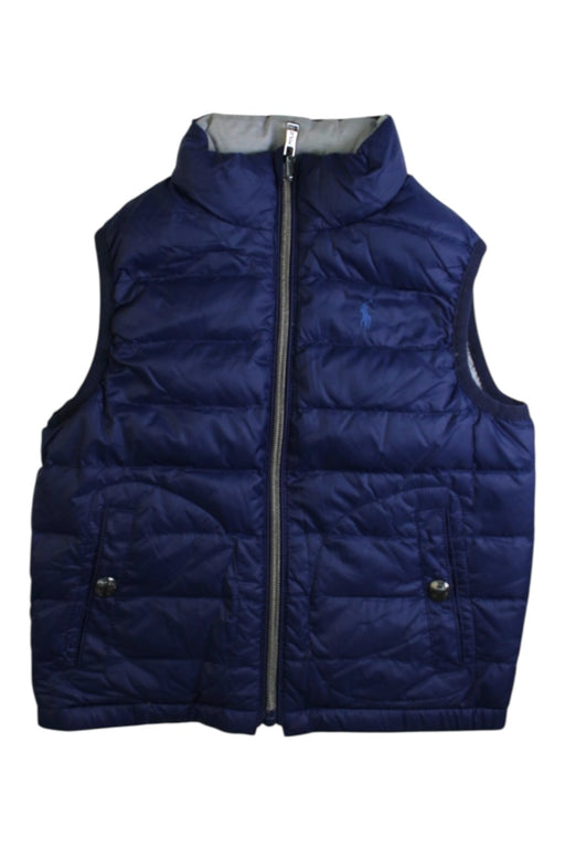 A Navy Outerwear Vests from Polo Ralph Lauren in size 3T for boy. (Front View)