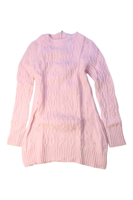 A Pink Sweater Dresses from Tartine et Chocolat in size 4T for girl. (Front View)