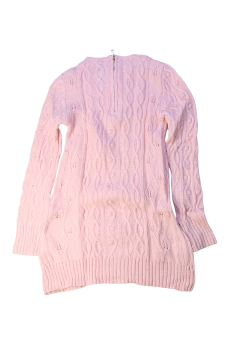 A Pink Sweater Dresses from Tartine et Chocolat in size 4T for girl. (Back View)