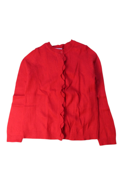 A Red Cardigans from Jacadi in size 4T for girl. (Front View)