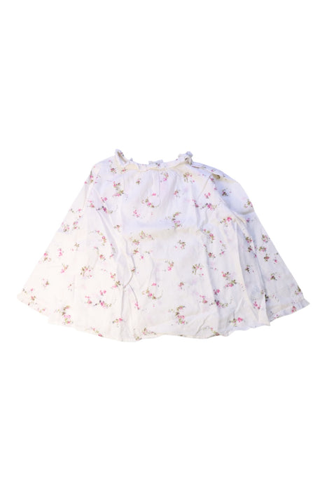 A White Long Sleeve Tops from Bonpoint in size 4T for girl. (Front View)