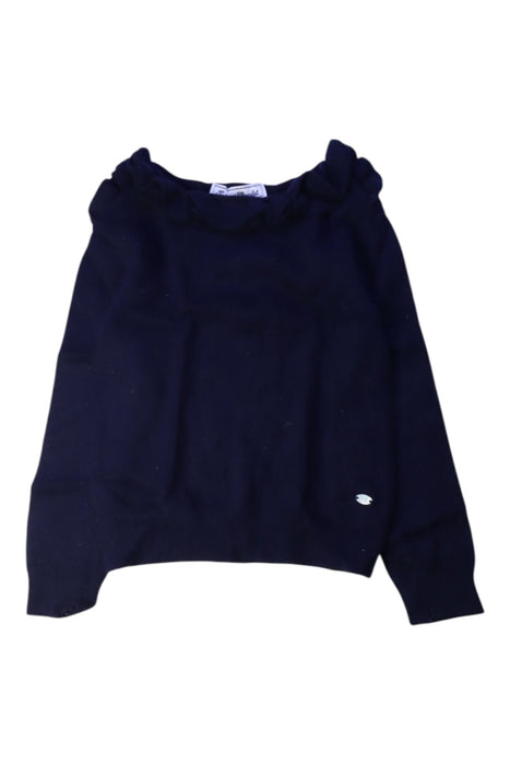 A Navy Knit Sweaters from Tartine et Chocolat in size 5T for girl. (Front View)