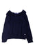 A Navy Knit Sweaters from Tartine et Chocolat in size 5T for girl. (Front View)