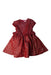 A Red Short Sleeve Dresses from Tartine et Chocolat in size 5T for girl. (Front View)