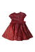 A Red Short Sleeve Dresses from Tartine et Chocolat in size 5T for girl. (Back View)