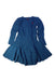 A Blue Sweater Dresses from Polo Ralph Lauren in size 3T for girl. (Front View)