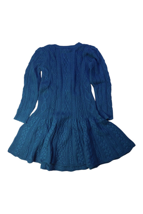 A Blue Sweater Dresses from Polo Ralph Lauren in size 3T for girl. (Back View)