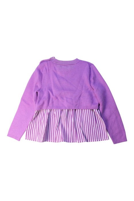A Purple Long Sleeve Tops from Polo Ralph Lauren in size 3T for girl. (Back View)