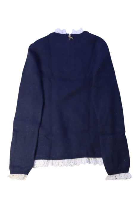 A Navy Long Sleeve Tops from Tartine et Chocolat in size 6T for girl. (Back View)