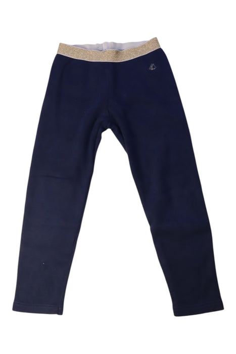 A Navy Leggings from Petit Bateau in size 5T for girl. (Front View)