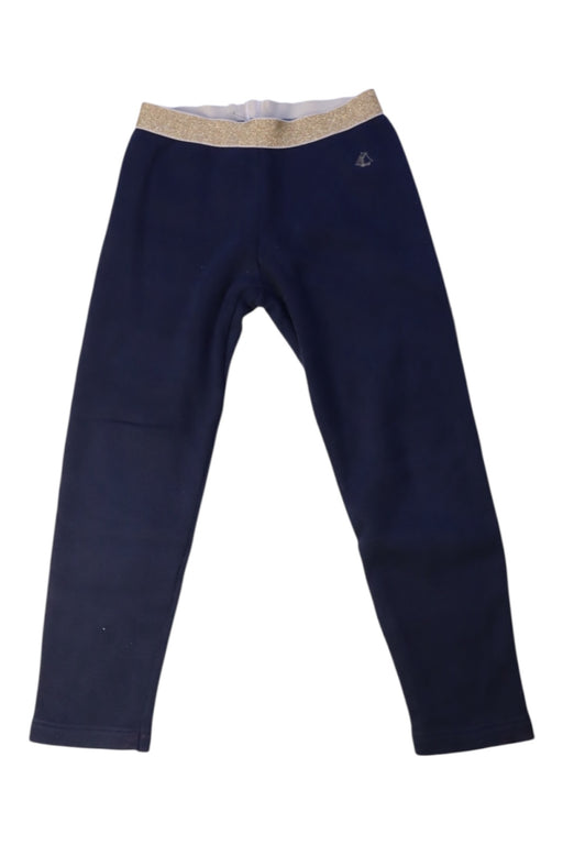 A Navy Leggings from Petit Bateau in size 5T for girl. (Front View)