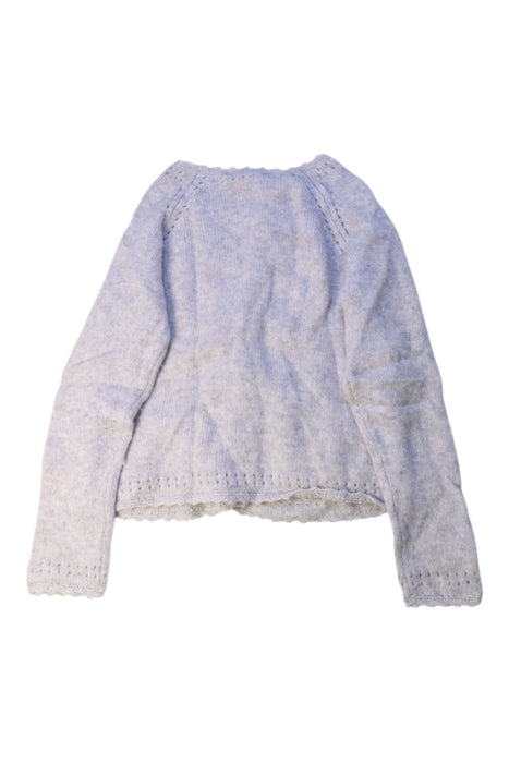 A Grey Cardigans from Tartine et Chocolat in size 4T for girl. (Back View)