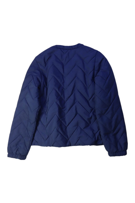 A Navy Puffer/Quilted Jackets from Tartine et Chocolat in size 6T for girl. (Back View)